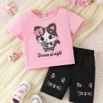 Baby Girl's স্টাইলিশ প্রিমিয়াম T-Shirt & Pant Set